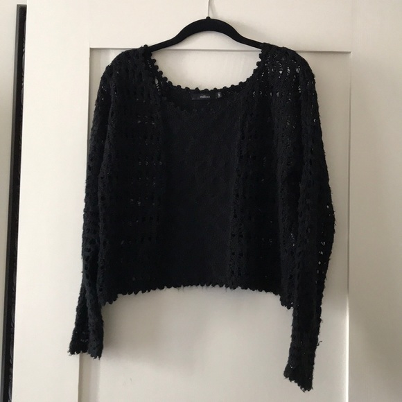 Black Knit Top - Picture 1 of 4
